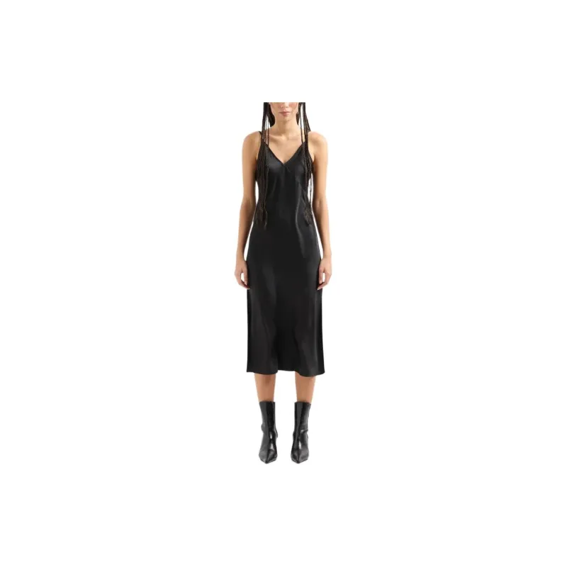 ARMANI EXCHANGE V neck Slip Dress-1