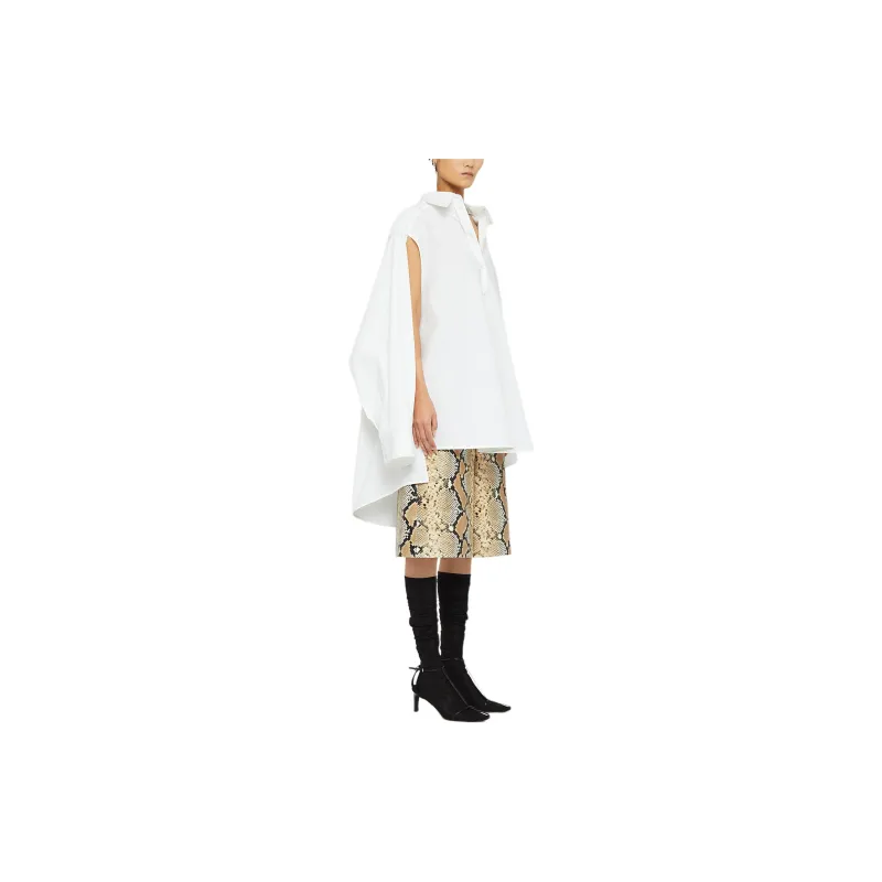JIL SANDER Cut Out Detailed Long Sleeved Shirt-3