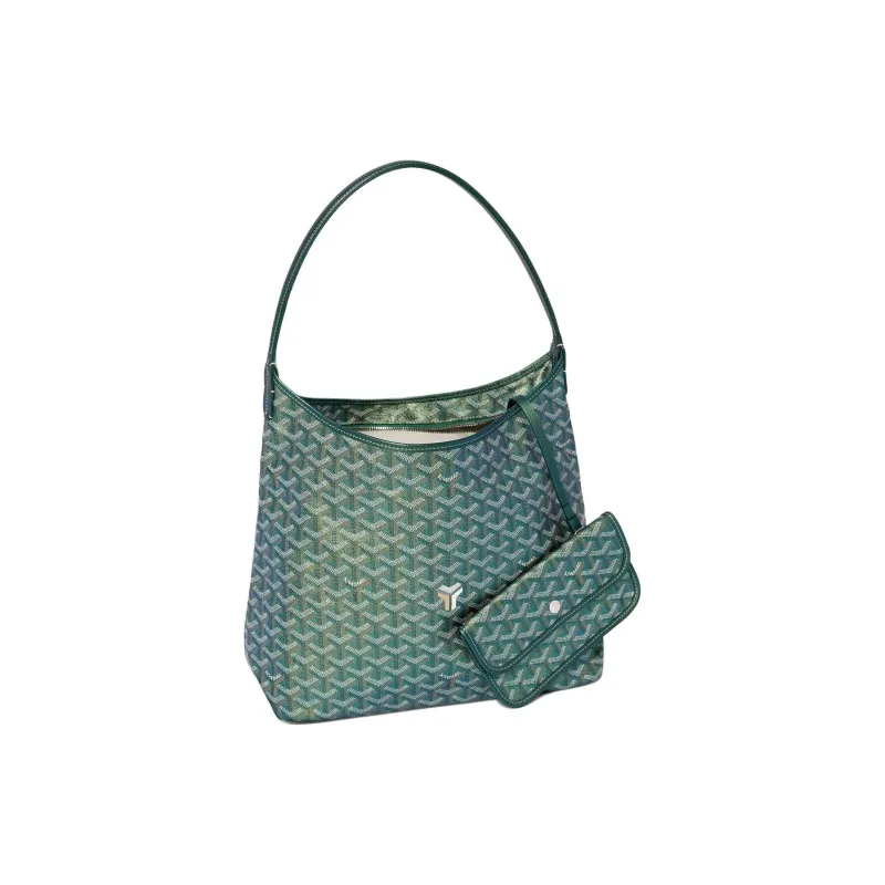GOYARD Bohème Hobo Canvas With Calfskin Hobo Bag Handbag Shoulder Bag Women's Pearl Green-1