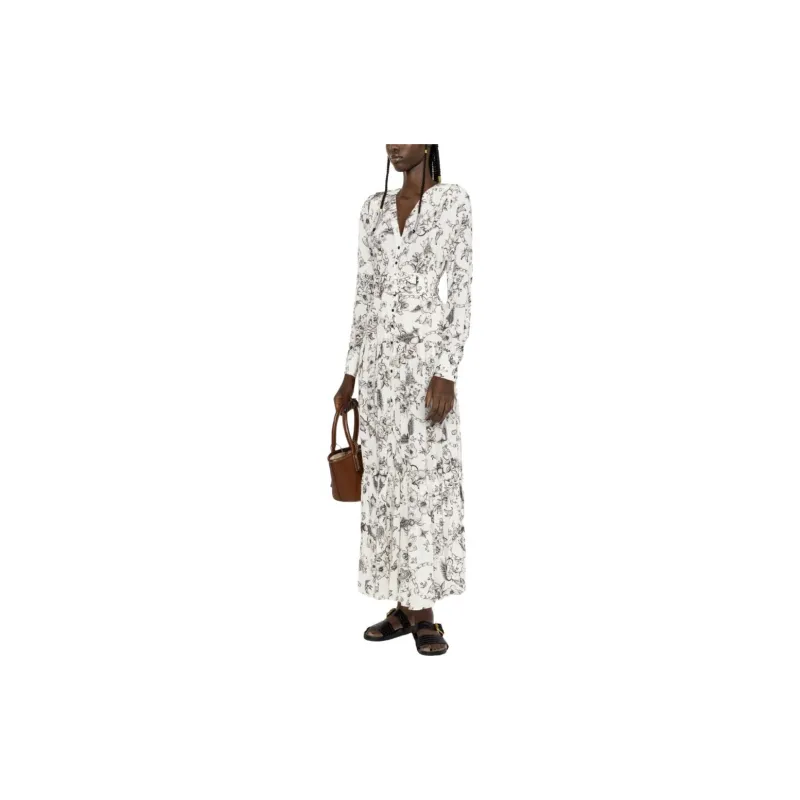 PINKO SS23 Long Sleeved Dresses Women's White-1