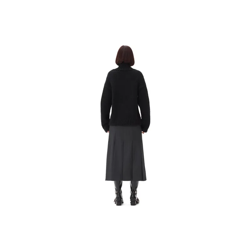 GANNI Handknit Turtleneck Jumper-2