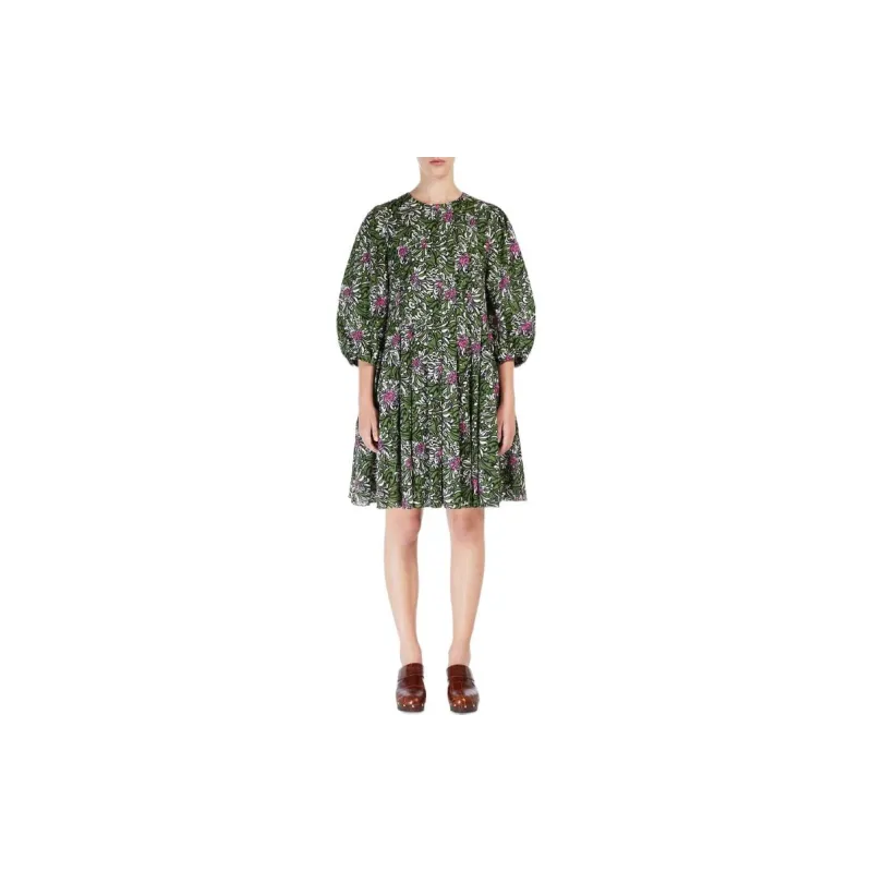 'S MAX MARA Long Sleeved Dresses Women's Green-1
