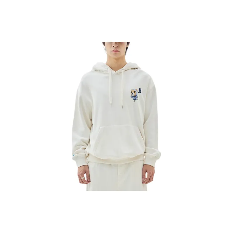 MLB Frown Bear Series Sweatshirt Unisex Dark Cream-2