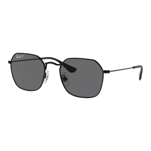 RayBan Metal Irregular Shape Sunglasses Unisex Black