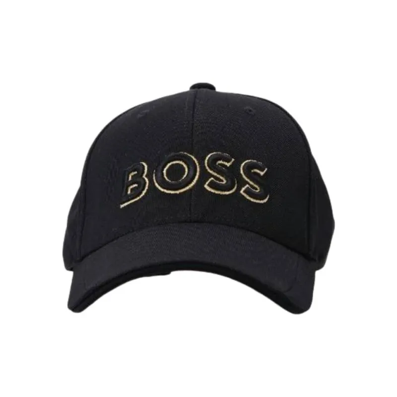 HUGO BOSS Logo Embroidered Knitted Piqué Six Panel Cap-1