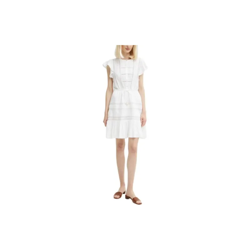 Polo Ralph Lauren Short Sleeved Dresses Women's White-1
