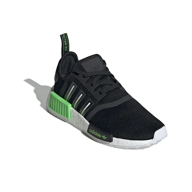 Adidas NMD_R1 J 'Black Lucid Lime'-2
