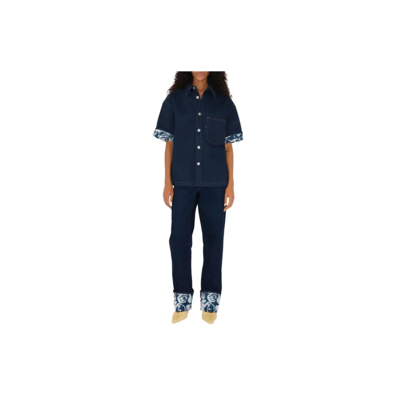 Burberry Logo patch Straight leg Jeans-3