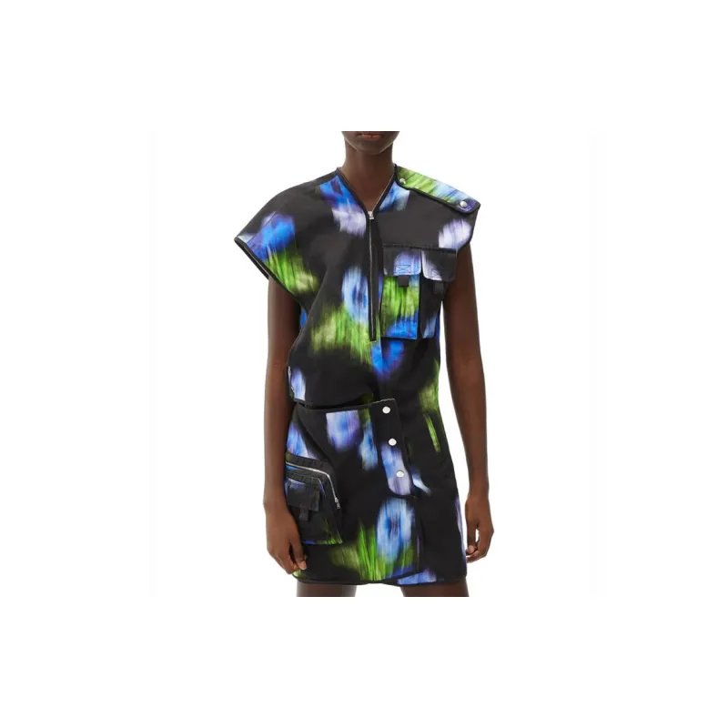 KENZO Sleeveless Dresses Women's Green-2
