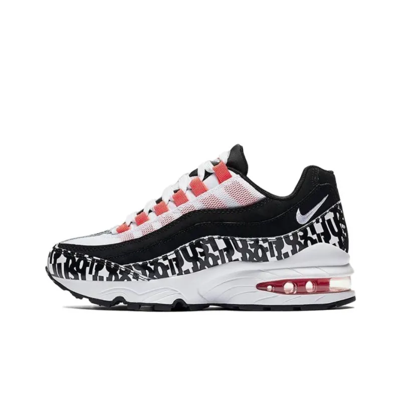 Nike Air Max 95 Print Black White Bright Crimson GS-0