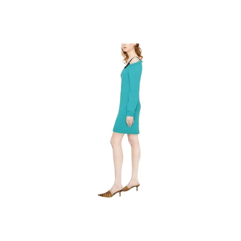 MOSCHINO Long-Sleeved Dresses Women's Green-2