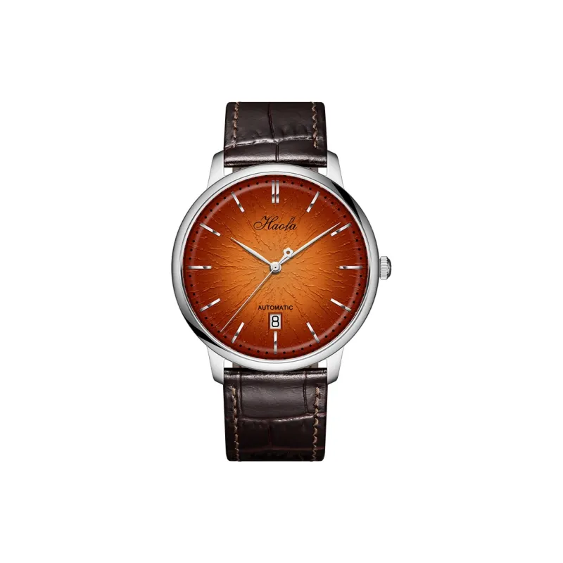 HaofaTourbillon 1608 Automatic Mechanical Movement Watch Men's Watches Orange Watch Dial-6