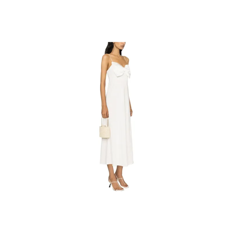 Rixo Oversize Bow detail Short Dress-3