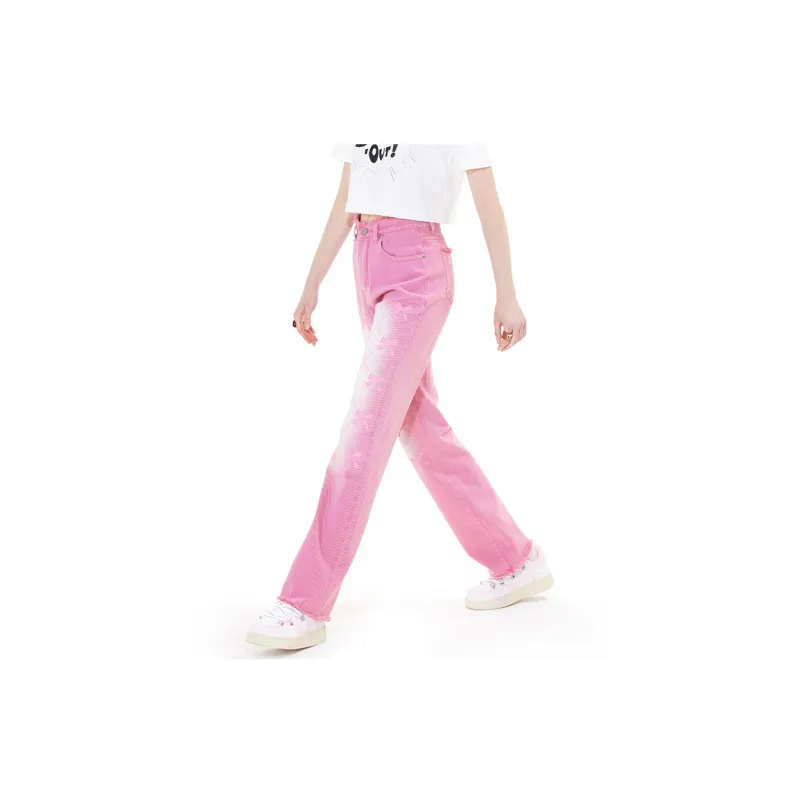ANDREA MARTIN Jeans Women's Pink-4