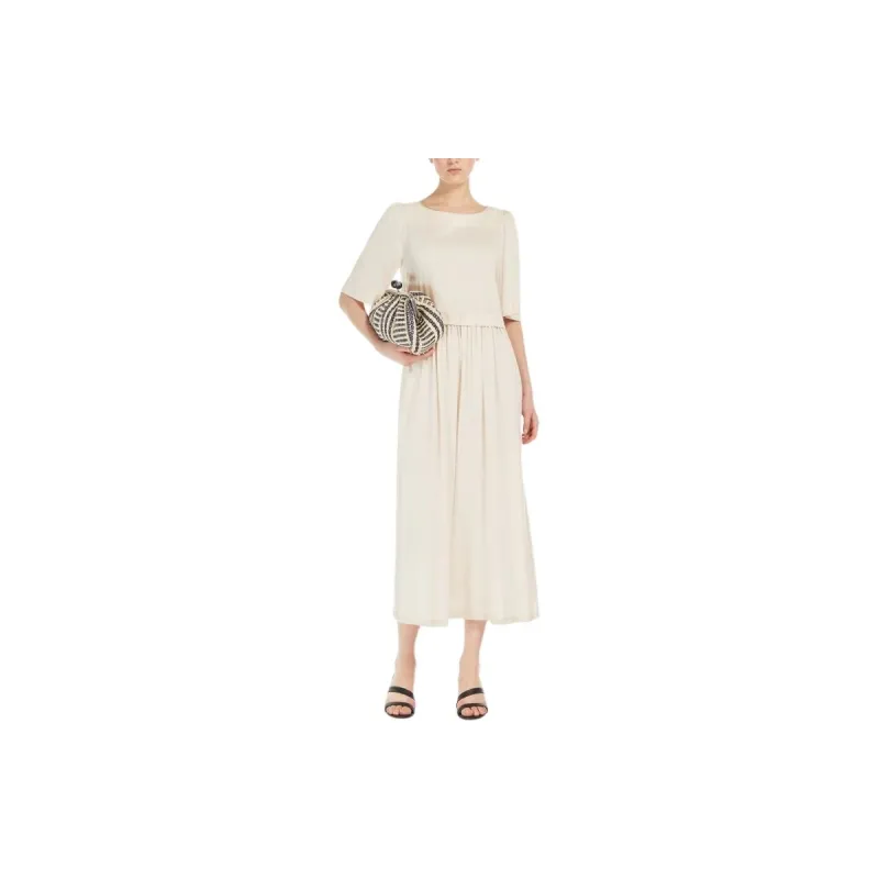 WEEKEND MaxMara Long Sleeved Dresses Women's White-2