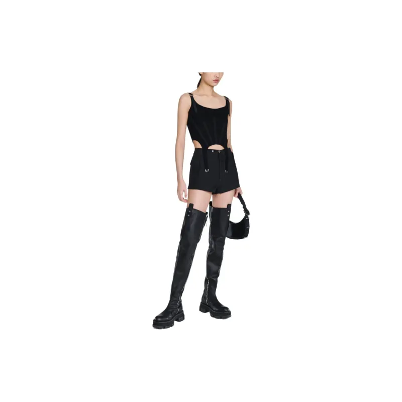 DION LEE Tank Tops Women's Black-3