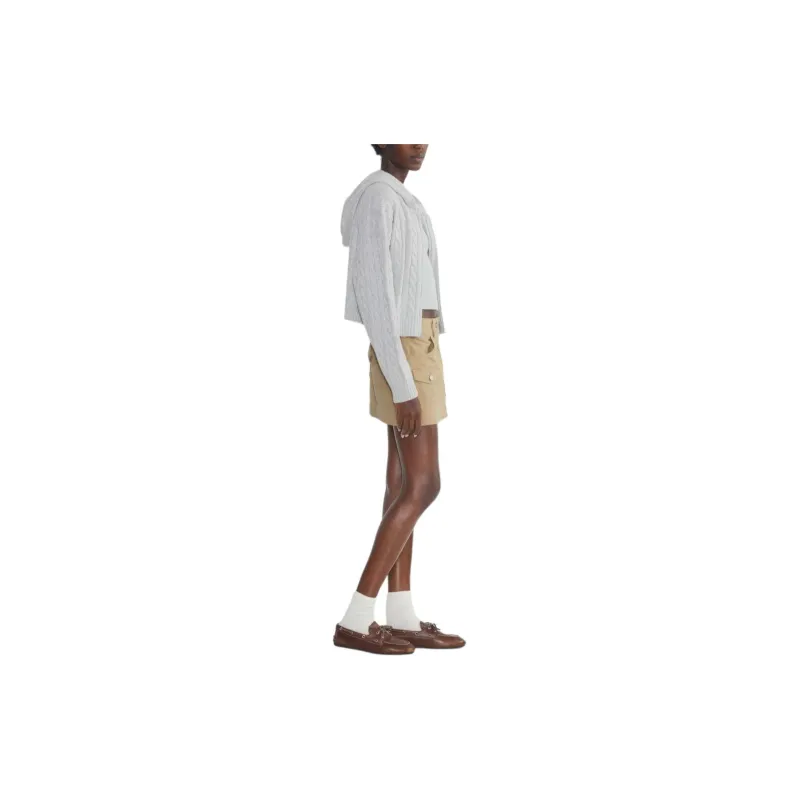 ARITZIA FW24 Sunday Best Kaya Skirt Cargo Short Skirts Women's Tan Khaki/Tawny-4
