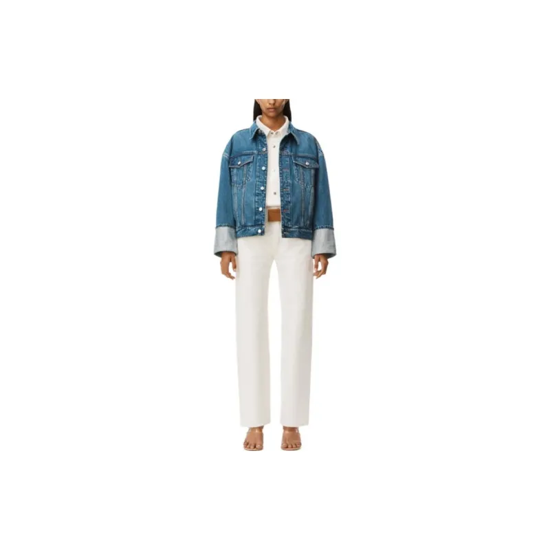 Alexander Wang Crystal Embellished Denim Jacket-1