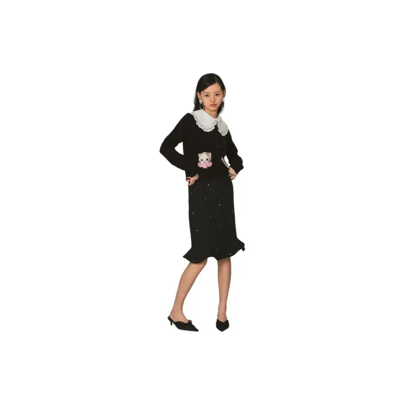 CatPunch Knitwear Women's Black-3