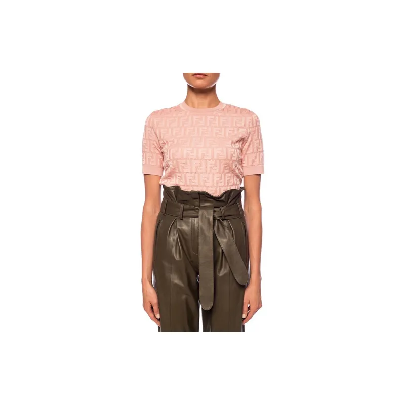 FENDI T-Shirts Women's Pink-2