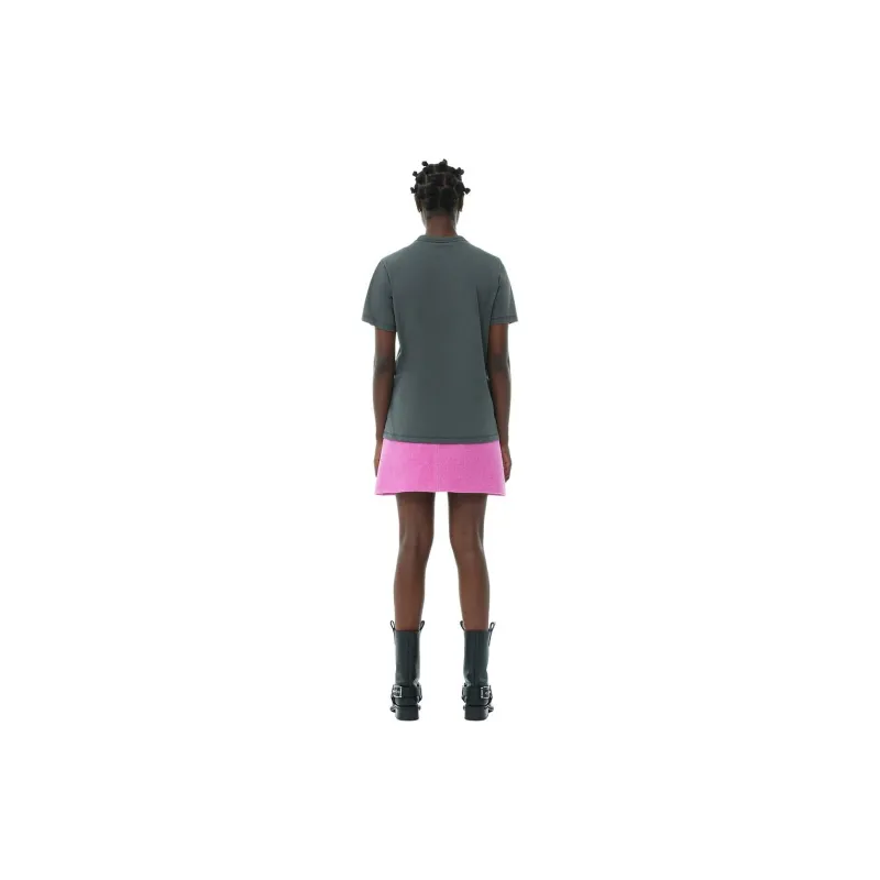 GANNI SS24 T-Shirt Women's Volcanic Gray-2