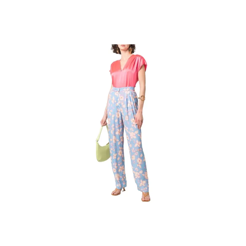 Forte Forte Floral print Straight leg Trousers-1