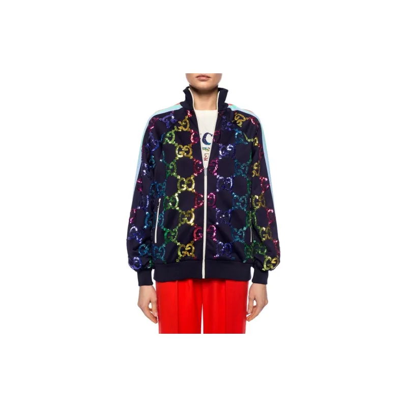 GUCCI 2000s GG pattern Track Jacket-3