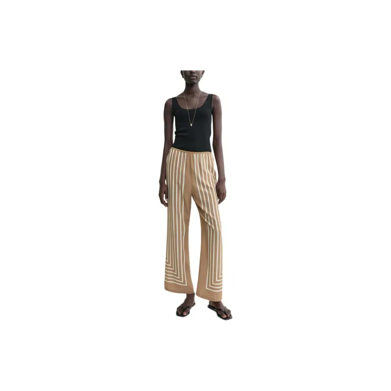 TOTEME Geometric print Silk Palazzo Pants-1