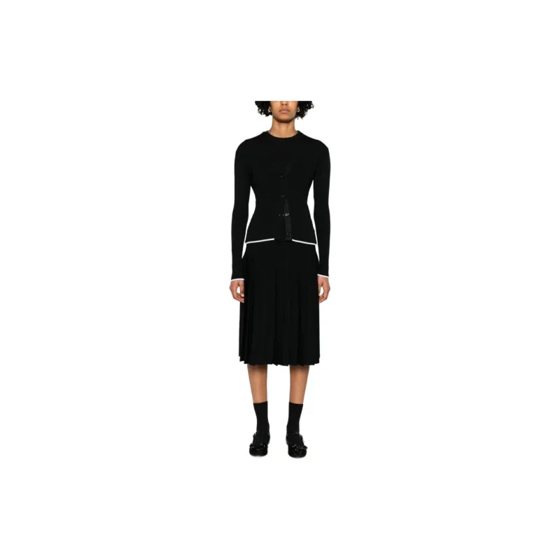 THOM BROWNE Ribbed Wool blend Cardigan-2