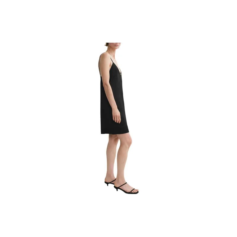 TOTEME PF24 Slip Dresses Women's Black-3