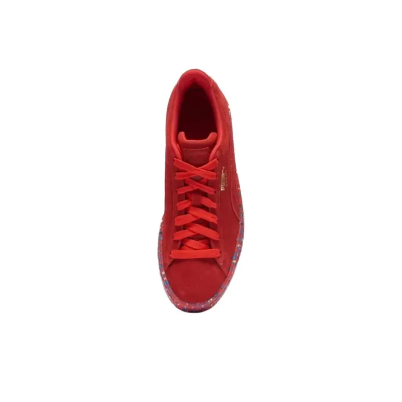 PUMA Anti Slip Wear Resistant Low Top Skateboard Shoes Men's Red-3