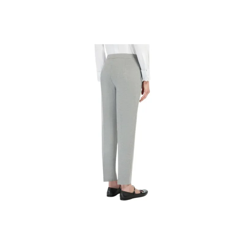MaxMara Pegno Collection Pantalone In Jersey Di Viscosa Casual Pants Women's Gray-2