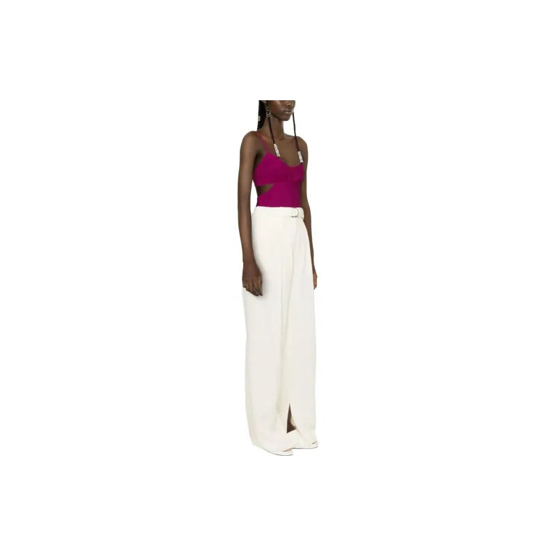 JIL SANDER High Waist Wide Leg Trousers-2