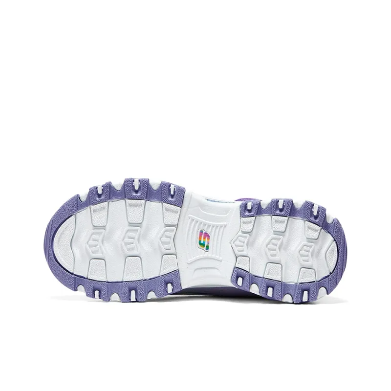 Skechers Girls Cushioning, Wear Resistant Kids Lifestyle Shoes Purple Teenagers-5