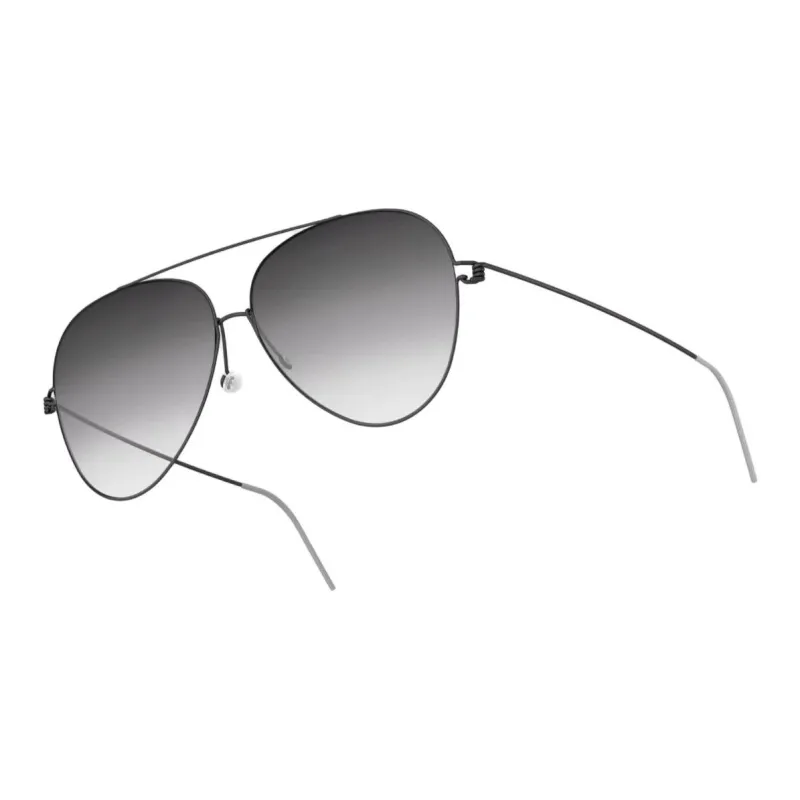 LINDBERG Aviator Sunglasses Unisex Black-1