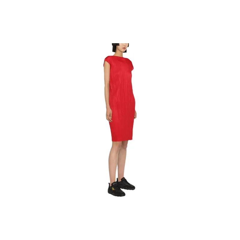 PLEATS PLEASE ISSEY MIYAKE Plissé effect Midi Dress-3