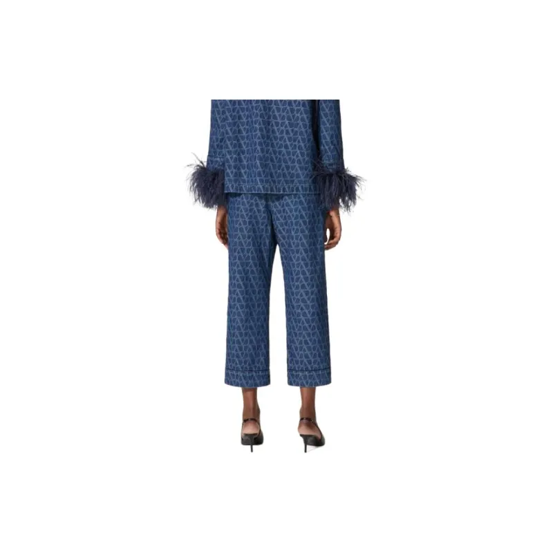 Valentino Drawstring Cropped Trousers-2