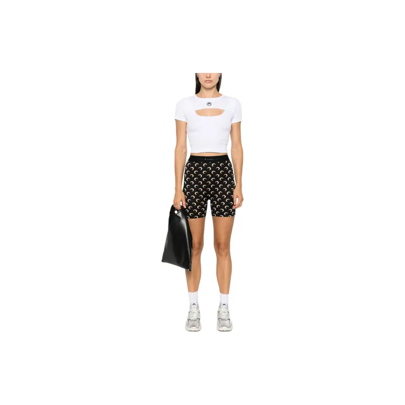 Marine Serre Regenerated Aom Jersey Cycle Shorts 'Inverse Tan'-2