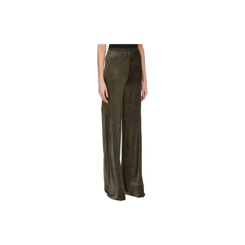 RICK OWENS/RO FW23 Luxor Farrah Pants In Forest Casual Pants Women's Green-3
