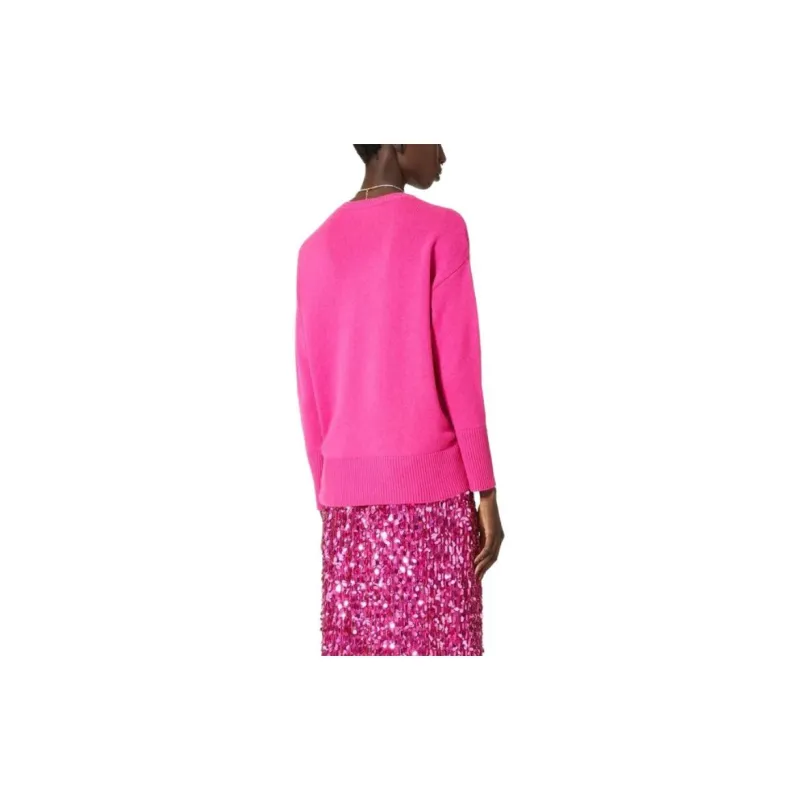 Valentino Logo Crewneck Long Sleeve Jumper 'Pink'-2