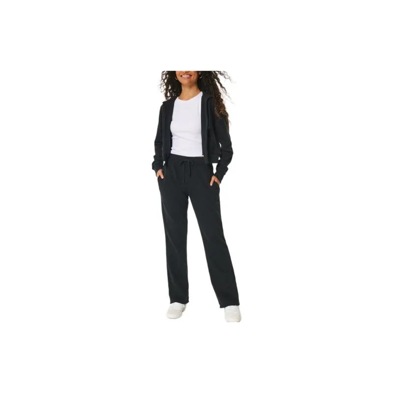 Hollister Knitted Sports Pants Women's Black-1