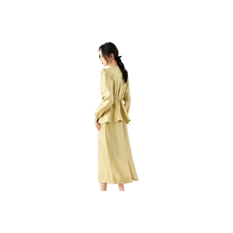 TERRE BLEUE Skirt Set Women's Khaki-6