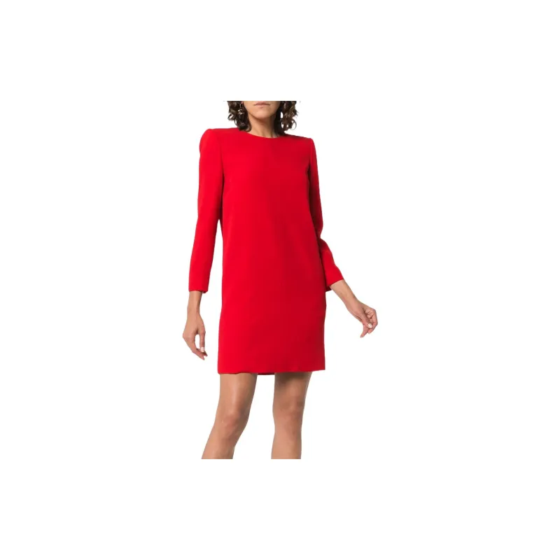Givenchy Long-Sleeved Dresses Women's Red-3