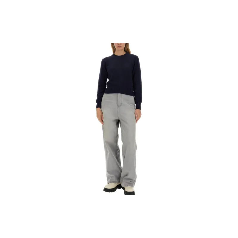 Ami Paris Long Sleeved Crewneck Knitted Jumper-6