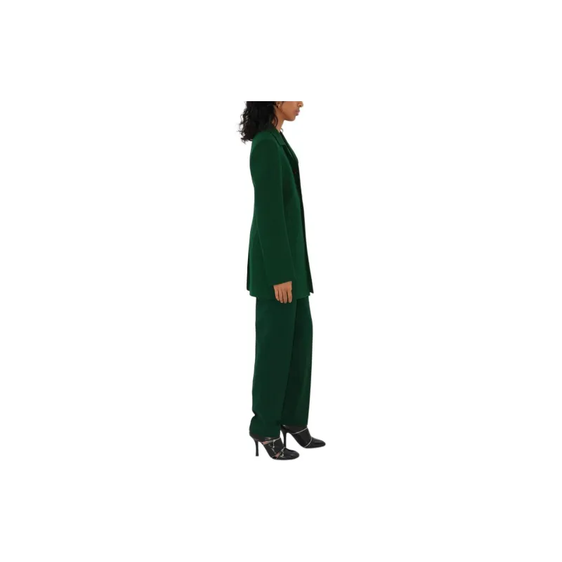 Burberry Wool Jacket Jackets Coats Women's Green-4