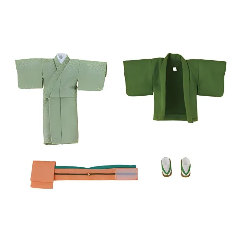 GSC Nendoroid Doll Western Clothing Set Girl Kimono Pink & Green Western Clothing Set Model Accessories-2