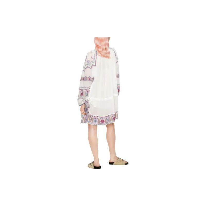 ISABEL MARANT Long-Sleeved Dresses Women's White-2