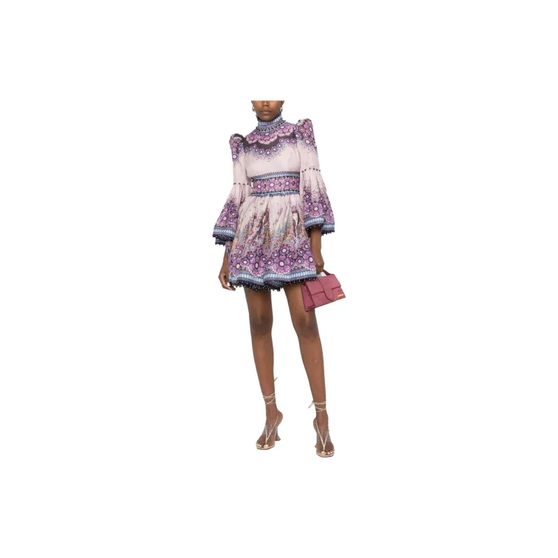 Zimmermann Long-Sleeved Dresses Women's Pink-1