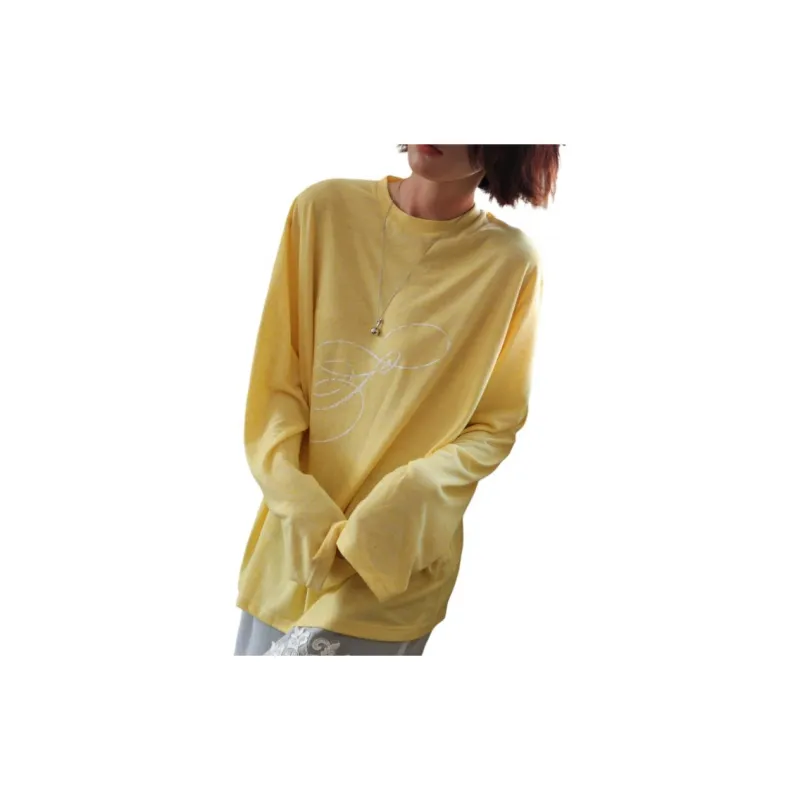 SUPERSCAPE Drop Shoulder Sleeve T Shirt Women's-2