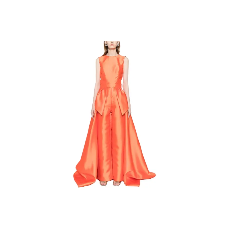 Saiid Kobeisy Mikado Detachable Overskirt Jumpsuit-2